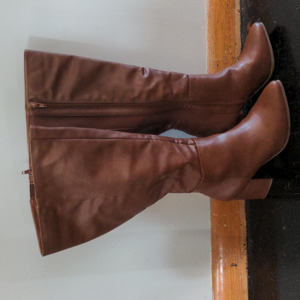 Lane Bryant wide calf brown boots